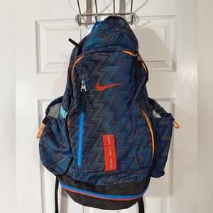 Nike Blue and Orange ELITE backpack- 4 zippers
